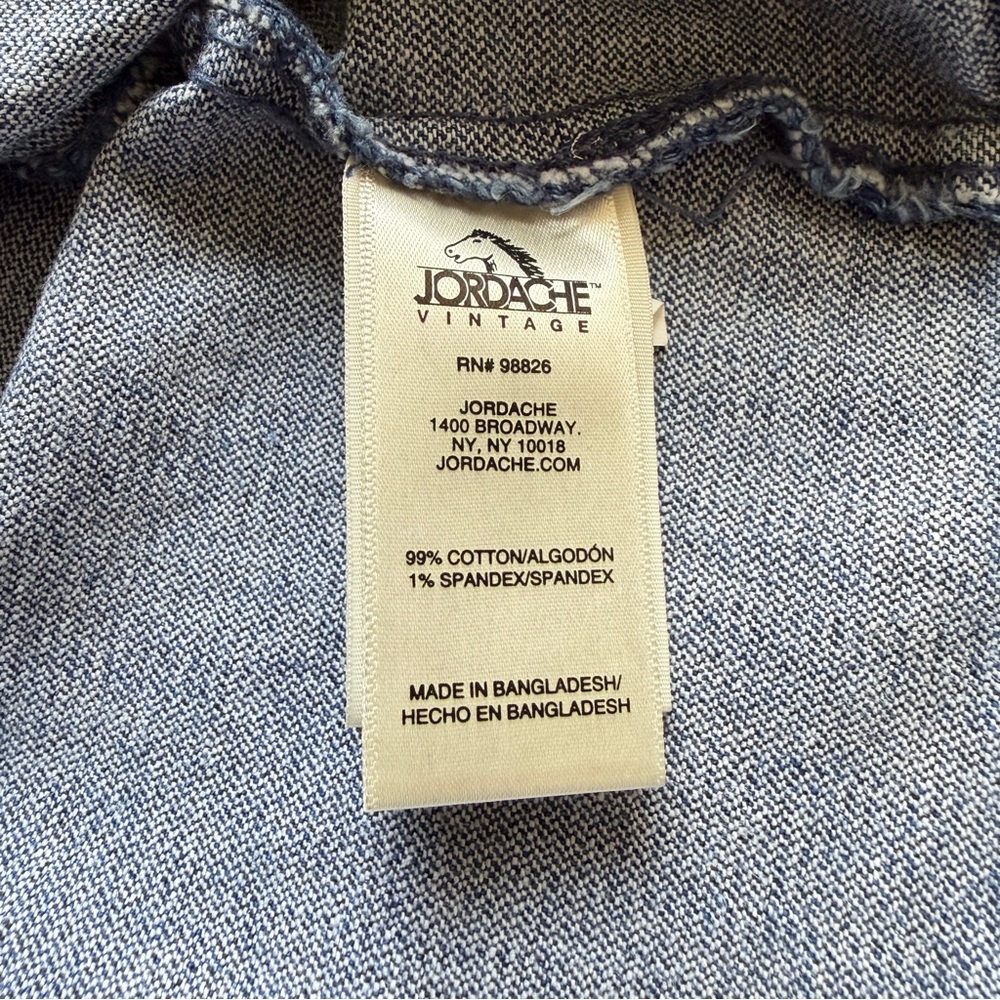 Vintage Jordache Sleeveless Button Up Acid Wash Denim Dress Size Small Y2K - Picture 13 of 13